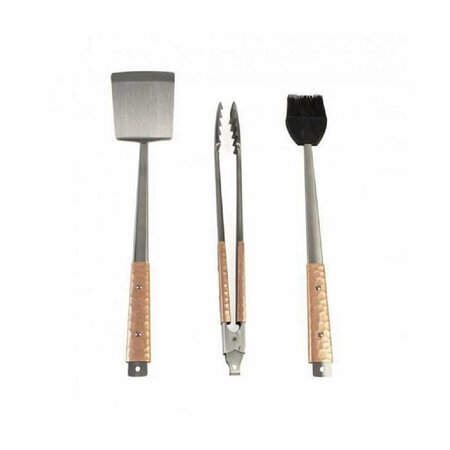 CHARCOAL COMPANION Copper Handle 3 Pc BBQ Tool Set by CC1095